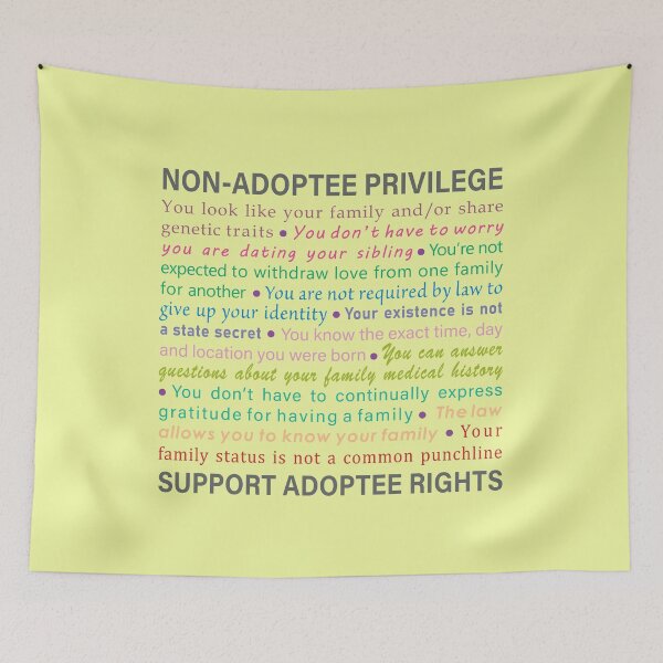 Item preview, Non-Adoptee Privilege Rainbow designed and sold by AAOM.