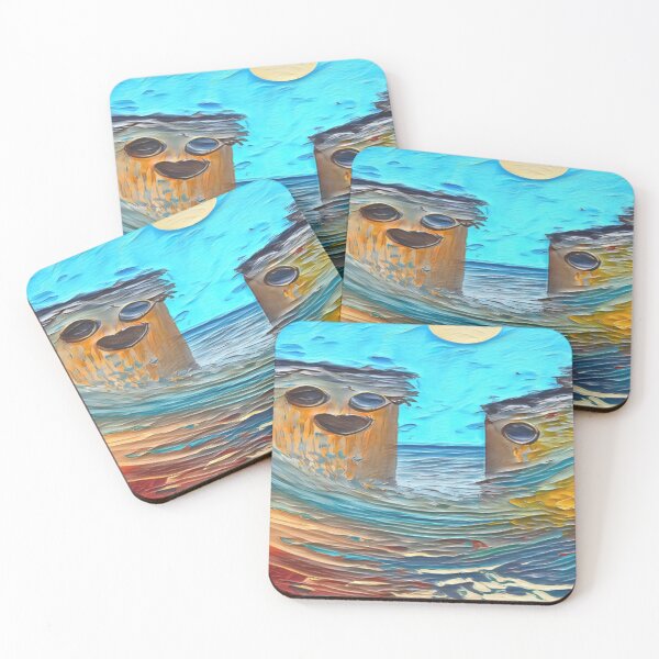 Item preview, attractive nature sketch with fort, sea, sky and sun designed and sold by arun2503.