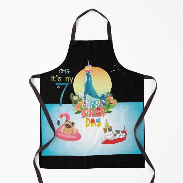 Item preview, OMG it's my 7th birthday # Hawaii t-shirt # funny dog # frowning cat designed and sold by my-dog-funny.