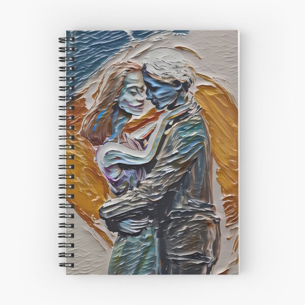 Item preview, Original oil painting on canvas of loving couple in love embracing each other designed and sold by arun2503.