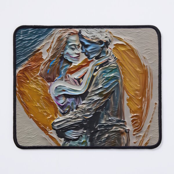 Item preview, Original oil painting on canvas of loving couple in love embracing each other designed and sold by arun2503.