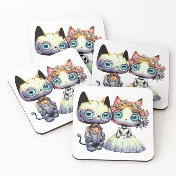 Item preview, Robo-Cat Newlywed Couple! designed and sold by kukamatsu.