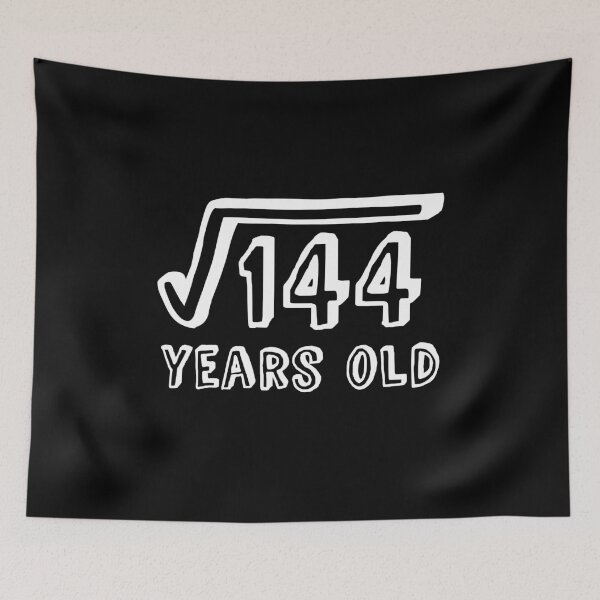 Item preview, Square Root of 144 Years Old (12th birthday)  designed and sold by Elvin Dantes.