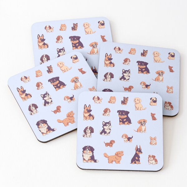 Item preview, Cute dogs set of kawaii cartoon 19 dog breeds pack  designed and sold by Yaragold.
