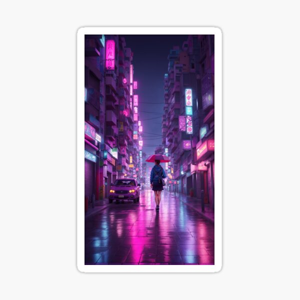 Aperçu de l'œuvre CityLights Futurisme - La Cité des Rêves créée et vendue par NSAstore.