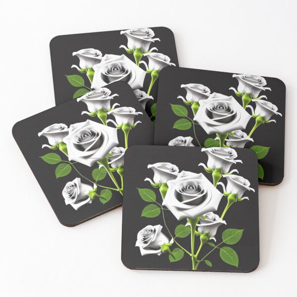 Item preview, wihte roses designed and sold by aipaint.