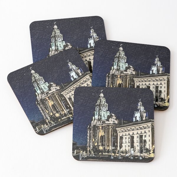 Item preview, Liverbirds Crosshatch designed and sold by OliLewDesigns.