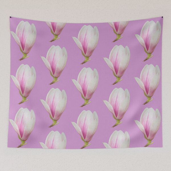 Item preview, Tulip Magnolia Tree Bloom - soft pink background designed and sold by Louise-Mae.