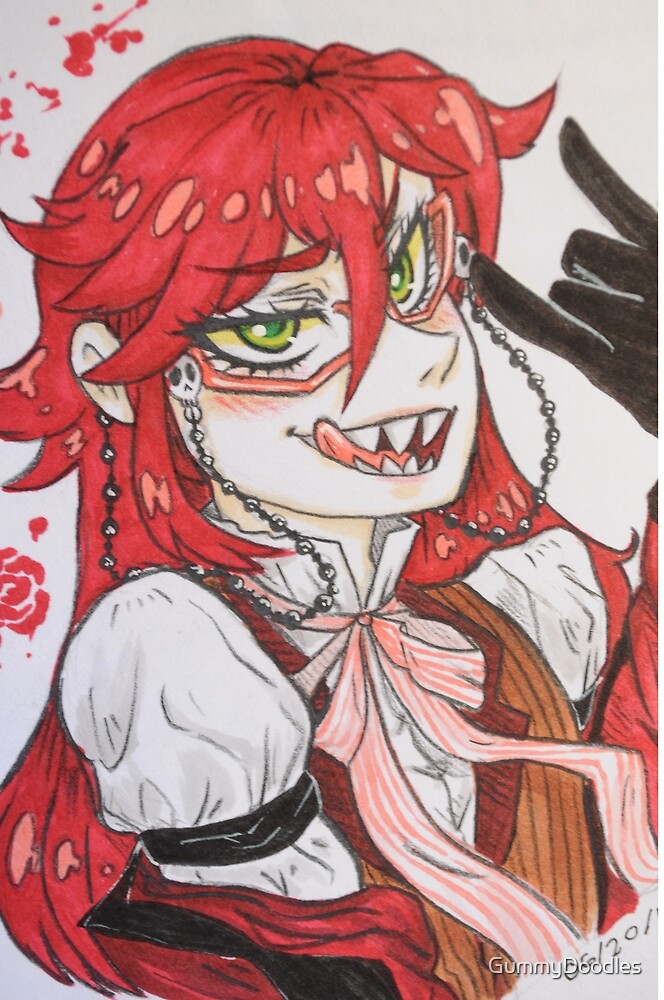 Grell Sutcliff Fan Art By Gummydoodles Redbubble