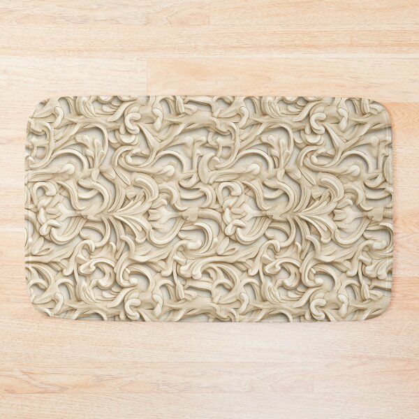 Item preview, Textured Tranquility: 3D Beige Stucco Seamless Pattern designed and sold by aweartome.