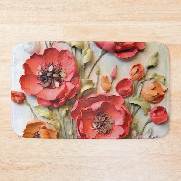Item preview, Embedded Rhapsody Impasto Poppy Blooms  designed and sold by Rocky Mountain Artistry.