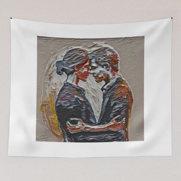 Item preview, Digital painting of a loving couple. A man and a woman in love bonding designed and sold by arun2503.