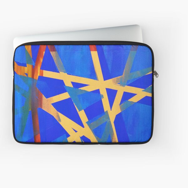 Neon Blue Bright Laptop Sleeve