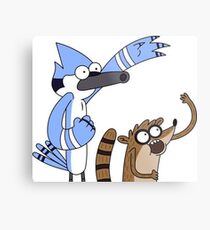 Mordecai and Rigby Metal Print