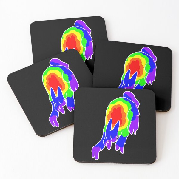 Item preview, Melting rainbow bunny designed and sold by DeadEyedRabbits.