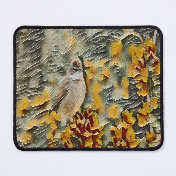 Item preview, Bird on a branch of a bush in the autumn forest. Digital painting. designed and sold by arun2503.