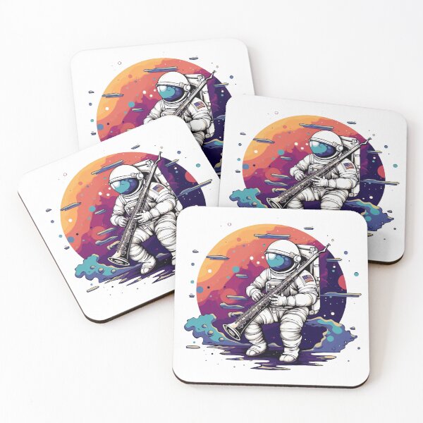 Item preview, Cute Astronaut Bassoon Band Player Bassoonist designed and sold by Nightarcade.