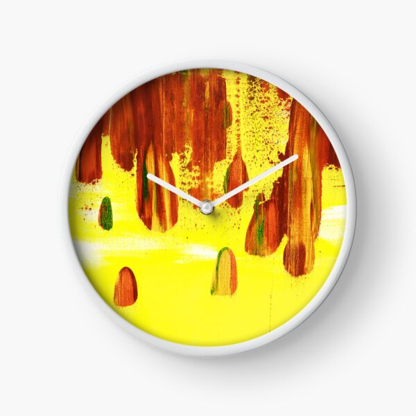 Neon Yellow Bright Clock
