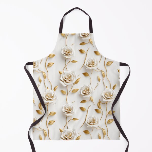 Item preview, Roses in white and gold designed and sold by Beth Brink.