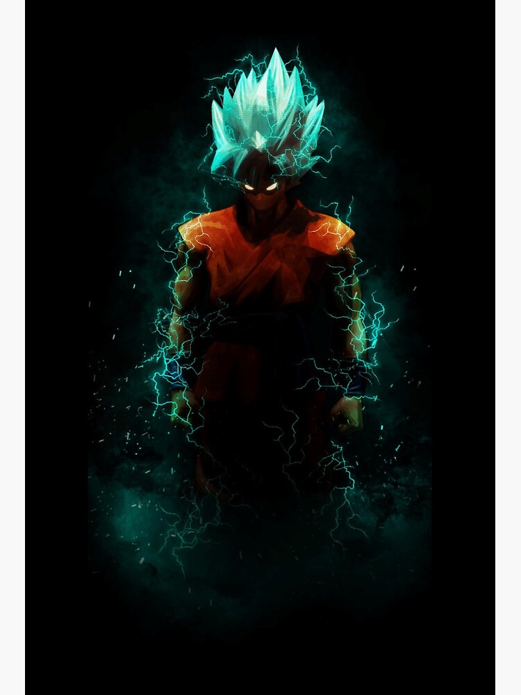 DRAGON BALL Z featuring GOKU SSB using my own art style. BLACK