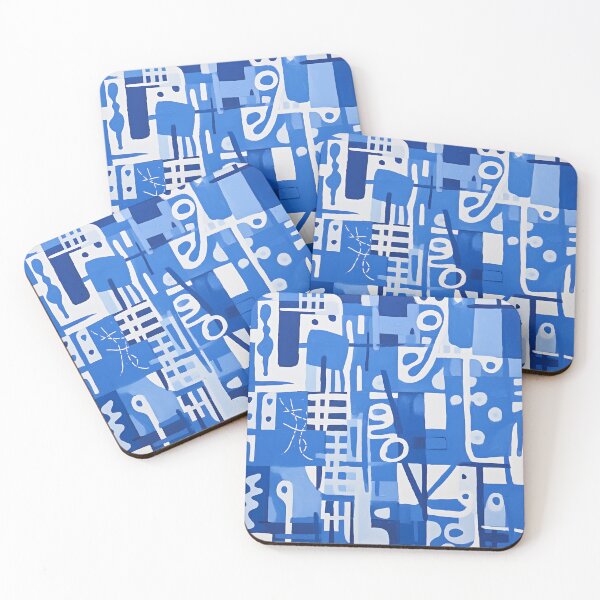 Item preview, Blue Abstract Pattern 01 designed and sold by trajeado14.
