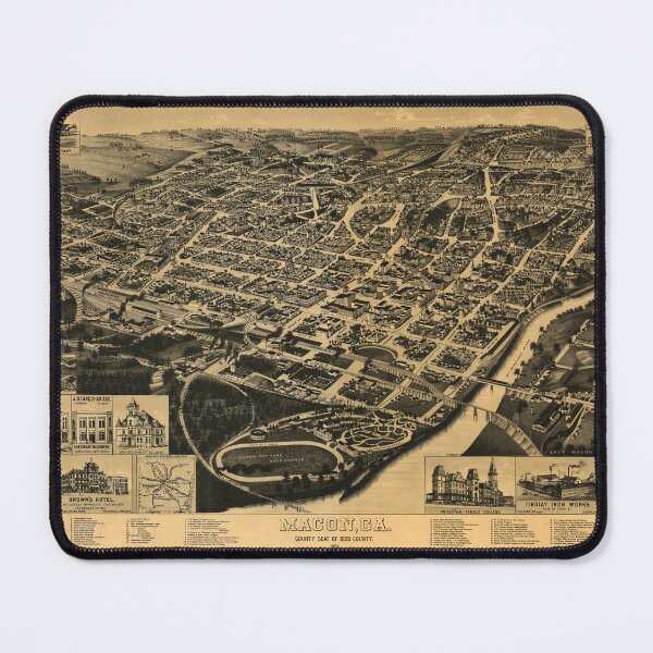 Item preview, Macon, Georgia (1887) designed and sold by allhistory.