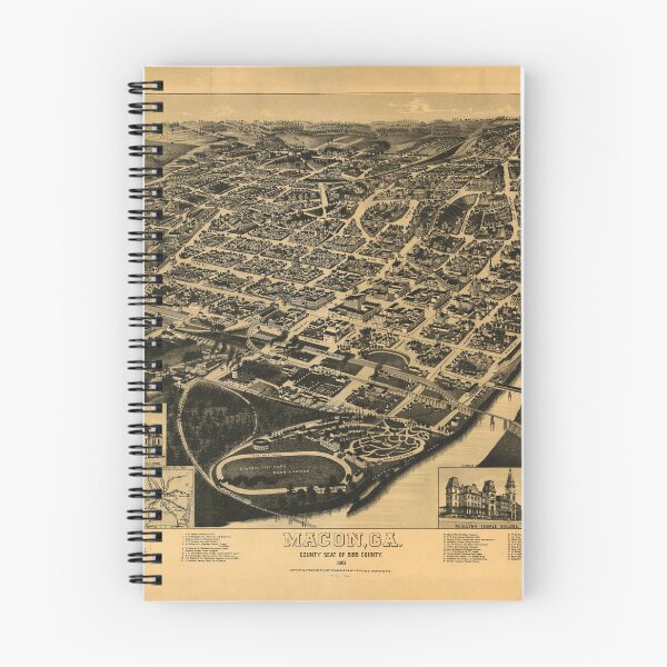 Item preview, Macon, Georgia (1887) designed and sold by allhistory.