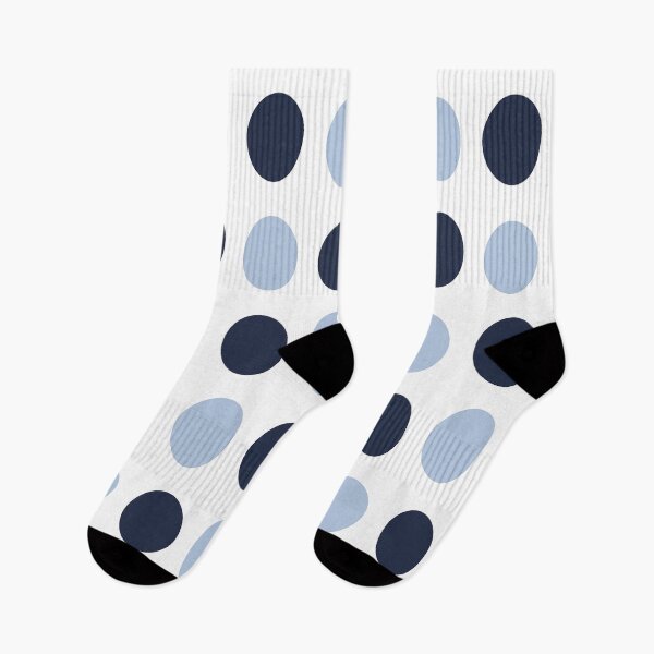 Item preview, NAVY BLUE, ALICE BLUE and WHITE Symmetrical POLKA DOTS  designed and sold by RachelMacht.