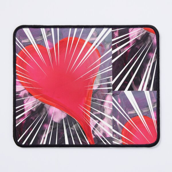 Item preview, Abstract pattern red heart wreath of rays designed and sold by G-M-Designs.
