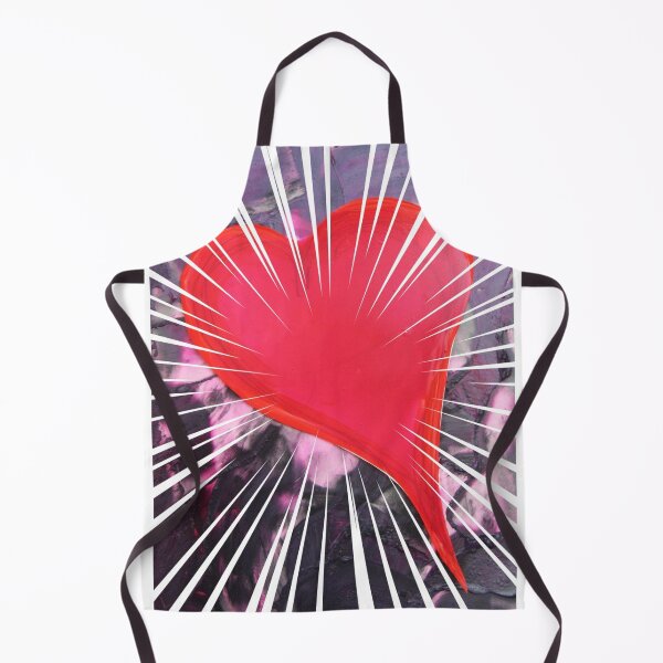 Item preview, Abstract pattern red heart wreath of rays designed and sold by G-M-Designs.