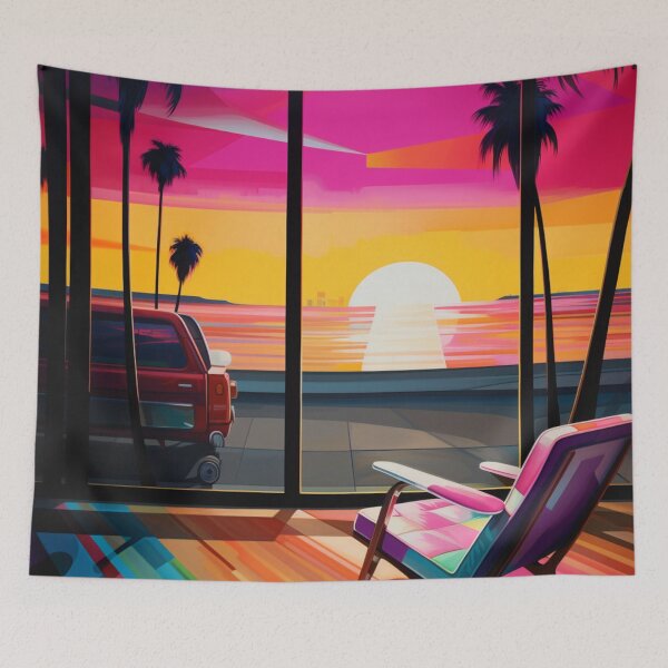 Item preview, Sunset Symphony: Pop Art Ode to Dusk's Grandeur designed and sold by Moisky Art.