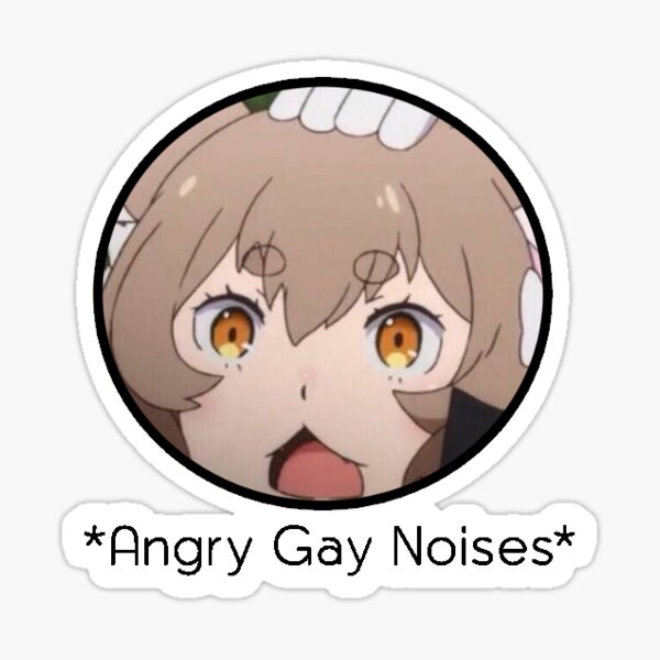 Angry Gay Noises Sticker