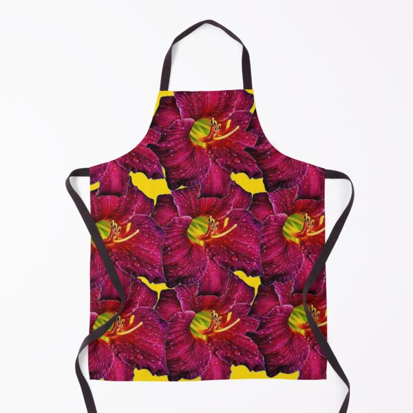 Item preview, RED-PURPLE GARDEN DAY LILIES ABSTRACT ART designed and sold by sharlesart.