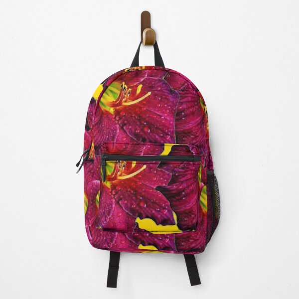Item preview, RED-PURPLE GARDEN DAY LILIES ABSTRACT ART designed and sold by sharlesart.