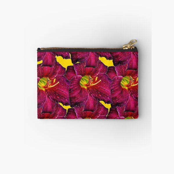 Item preview, RED-PURPLE GARDEN DAY LILIES ABSTRACT ART designed and sold by sharlesart.