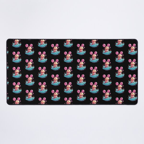 Item preview, Cute Axolotl Kawaii with ballons designed and sold by ArtFromBeyond.