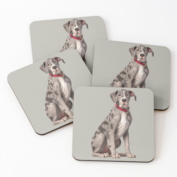 Item preview, Animated Great Dane in 3D Style - Great Dane designed and sold by ChickNickStudio.