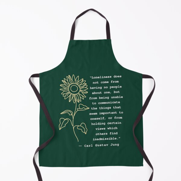 Item preview, Carl Jung portrait and quote: Loneliness does not come from having no people about one designed and sold by artbleed.