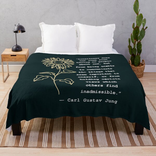 Item preview, Carl Jung portrait and quote: Loneliness does not come from having no people about one designed and sold by artbleed.
