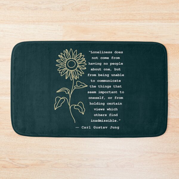 Item preview, Carl Jung  portrait and quote: Loneliness does not come from having no people about one designed and sold by artbleed.