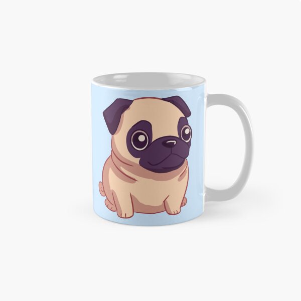 Item preview, Cute chibi pug cartoon illustration  designed and sold by Yaragold.