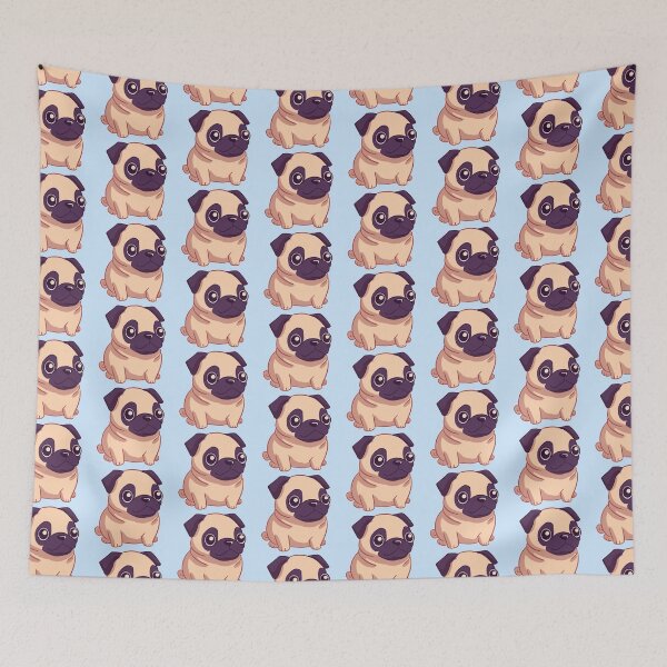 Item preview, Cute chibi pug cartoon illustration  designed and sold by Yaragold.