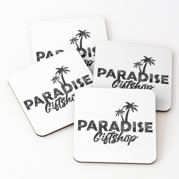 Item preview, Paradise Giftshop Black Distressed Effect designed and sold by GhostlyArchaeologist's Designs.