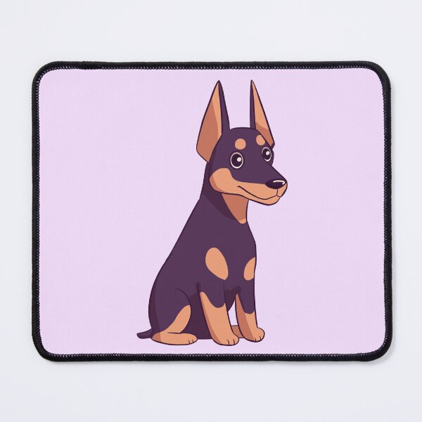 Item preview, Cute chibi Doberman cartoon illustration designed and sold by Yaragold.