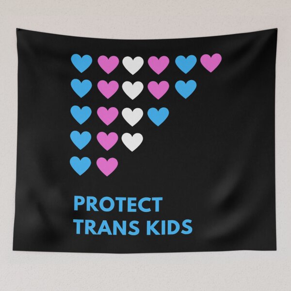 Item preview, Protect Trans Kids- Hearts    	 designed and sold by zggihsxqj4.