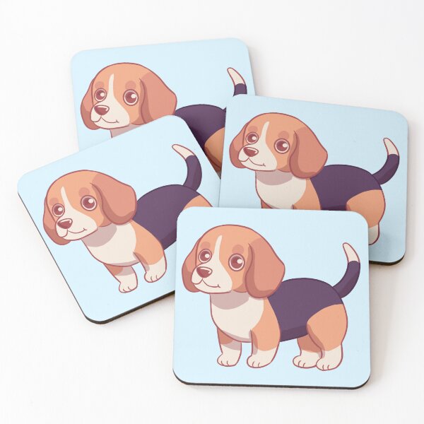 Item preview, Cute chibi cartoon beagle dog illustration  designed and sold by Yaragold.