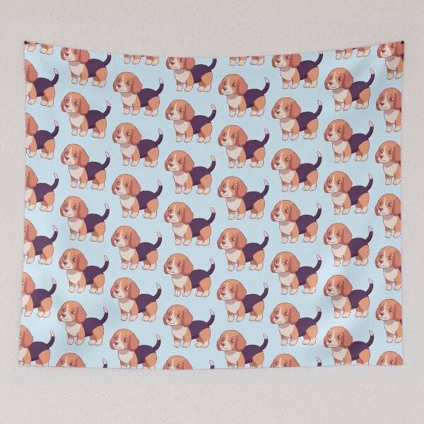 Item preview, Cute chibi cartoon beagle dog illustration  designed and sold by Yaragold.