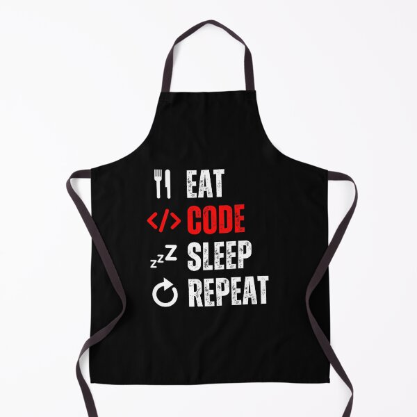 Item preview, Eat sleep code repeat Programmer coding retro design designed and sold by Uplife-MyStore.