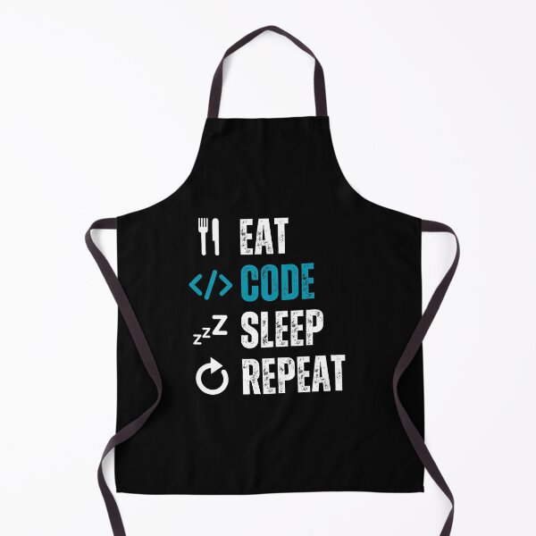 Item preview, Eat sleep code repeat Programmer coding retro design designed and sold by Uplife-MyStore.