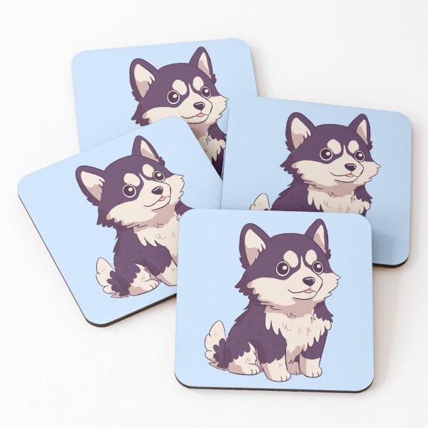 Item preview, Cute chibi siberian husky dog illustration  designed and sold by Yaragold.